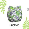 Dino Rawr Print. Includes 1 Insert | Reusable diapers for babies - Image 2