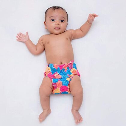 Yarnball Print. Includes 1 Insert | Reusable diapers for babies