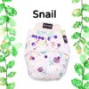 Snail Print. Includes 1 Insert | Reusable diapers for babies - Image 2