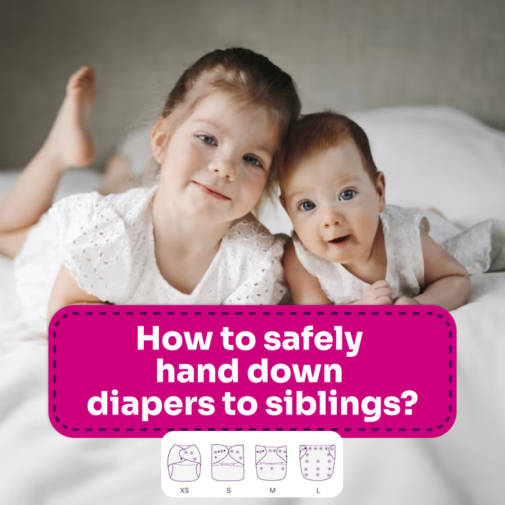 How to safely hand down diapers to siblings